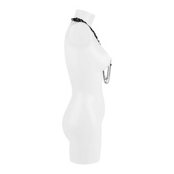 Spitzen-Collier mit Nippelklemmen