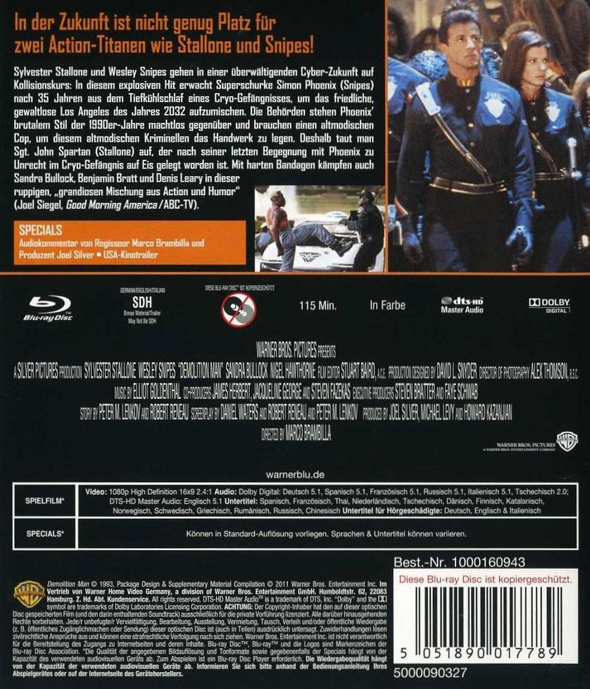 download demolition man 4k blu ray