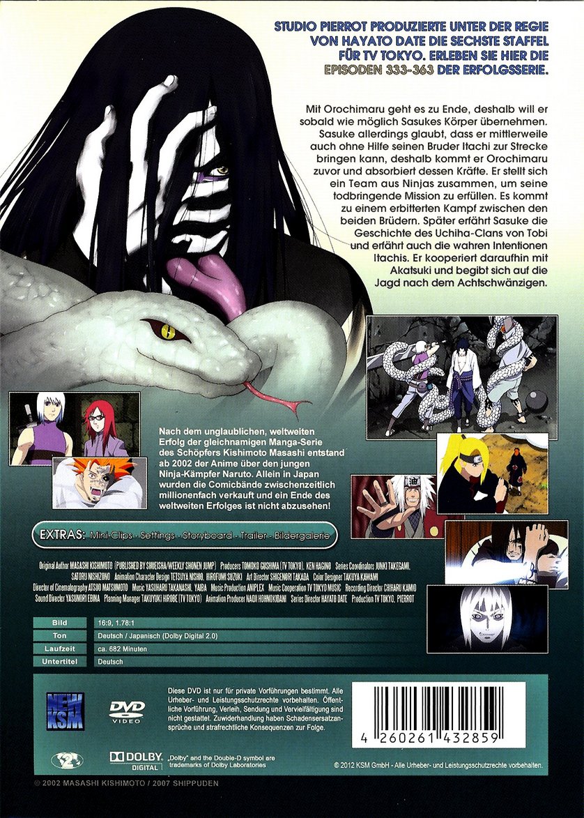 Naruto Shippuden Staffel 6 Dvd
