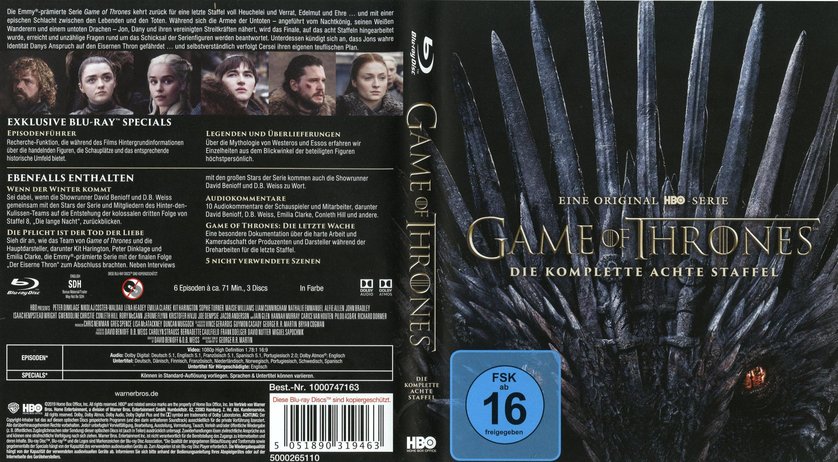 Game Of Thrones Staffel 8 Dvd Oder Blu Ray Leihen Videobuster De