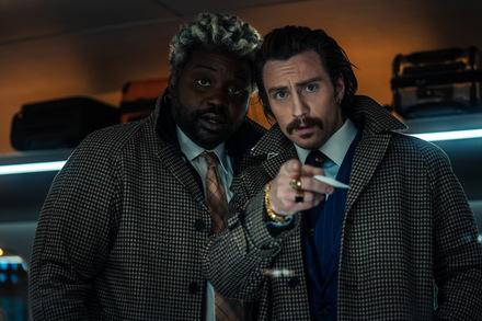 Brian Tyree Henry und Aaron Taylor-Johnson in BULLET TRAIN (USA 2022) © Sony Pictures