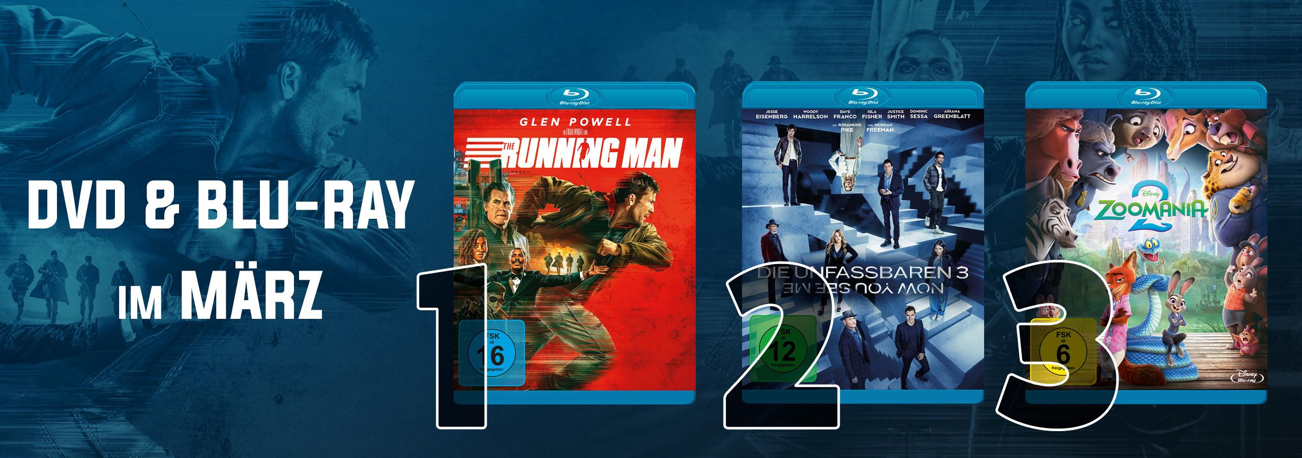 DVD &amp; Blu-ray Charts März 2026: Über den Dächern und das Abenteuer Dschungel