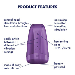 Satisfyer Men Heat Vibration - Batteriebetrieben &amp; wärmend