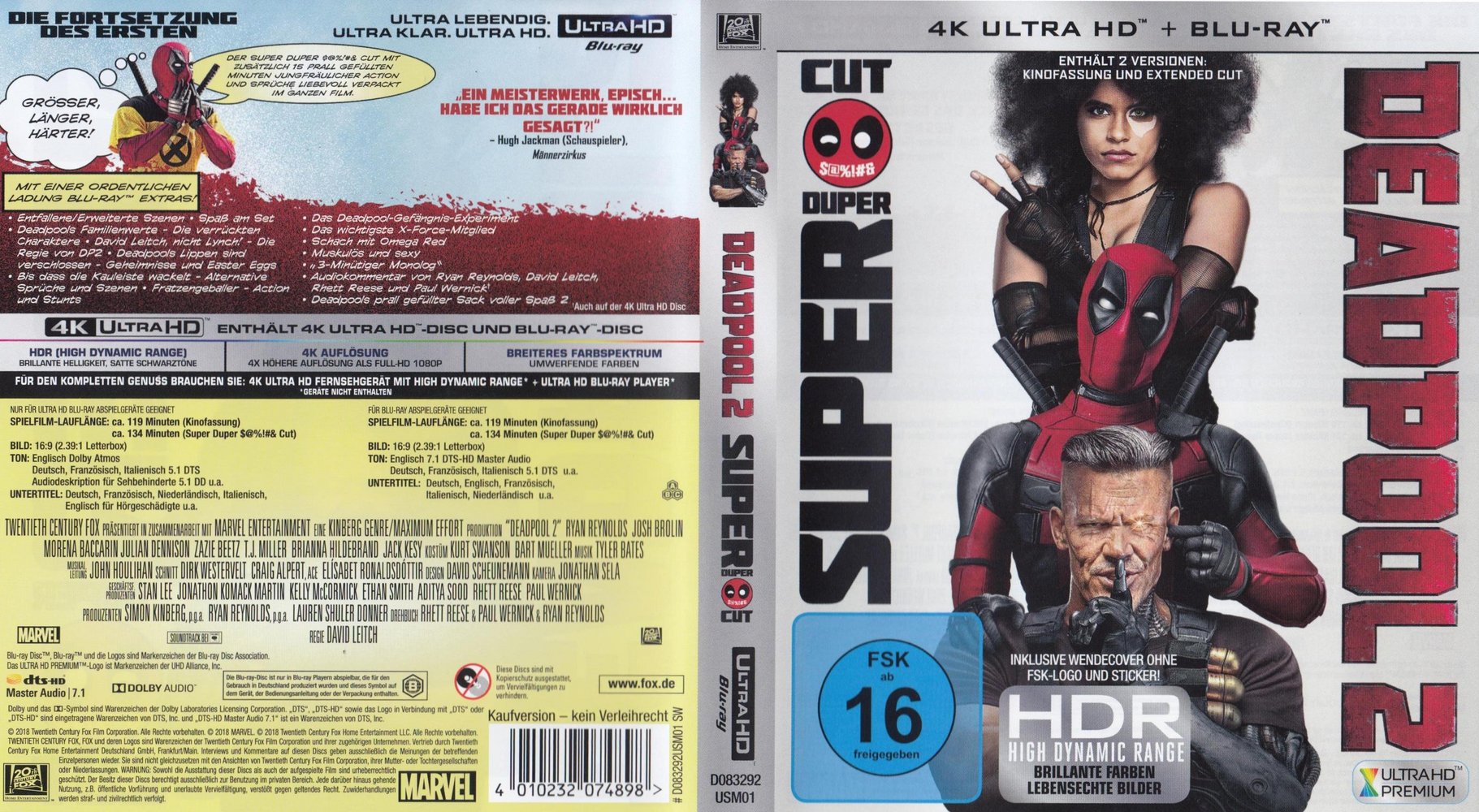 Deadpool 2: DVD oder Blu-ray leihen - VIDEOBUSTER