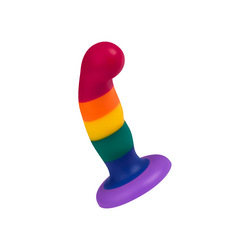 Bunter G-Punkt-Dildo mit Saugfuß, 14,2 cm