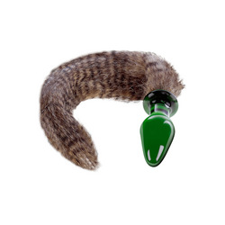 Analdildo mit Plüsch-Schweif