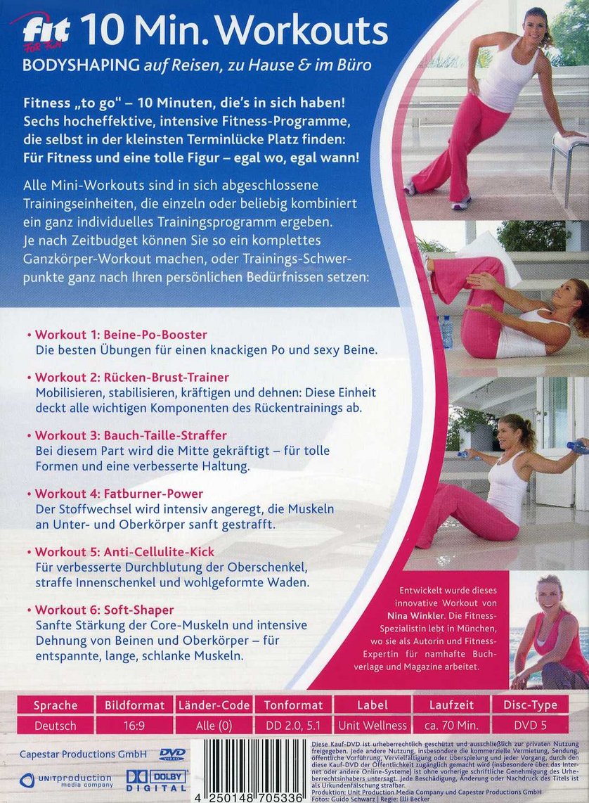 Bodyshaping Auf Reisen Zu Hause Im Buro Dvd Oder Blu Ray Leihen