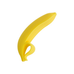 Silikondildo in Bananen form, 15,5 cm