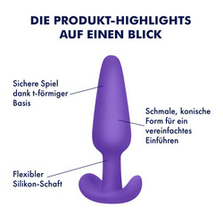 Silikon-Analdildo, M, 10 cm