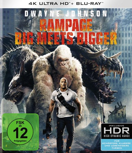 Rampage (4K UHD), gebraucht, ohne Cover