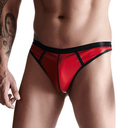 Wet Look String mit Mesh