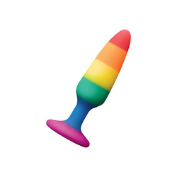 Rainbow Anal Plug, 14 cm