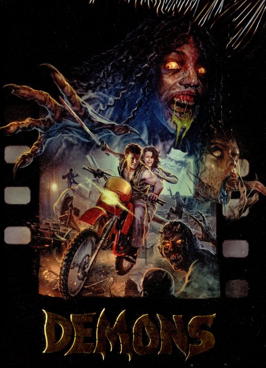 Demons 1+2 Double Feater Mediabook Cover C - Devon Whitehead mit Lederoptik und Prägung inkl. Hotfoil Cover (Blu-ray Disc)