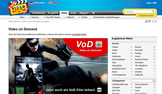 VoD-Filme: Qualität zum Hingucken: das neue VoD-Angebot von VIDEOBUSTER