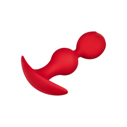 Runder Silikondildo mit Kugelstruktur, 12 cm