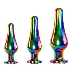 Rainbow Metal Plug Set, 3 Teile, 9,3   13 cm