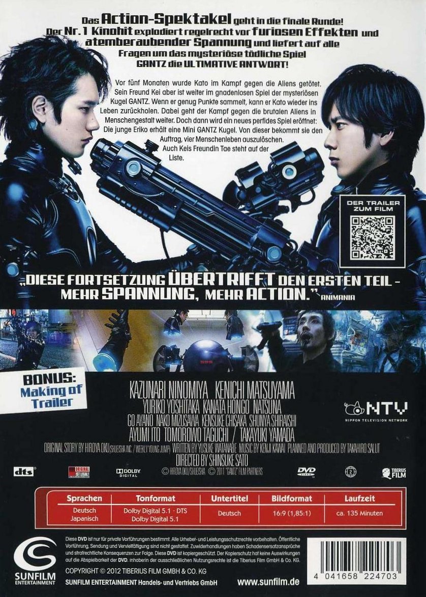 Gantz Die Ultimative Antwort Dvd Oder Blu Ray Leihen Videobuster De