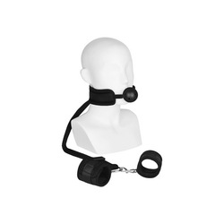 Mouthgag With Cuffs, 2 Teile