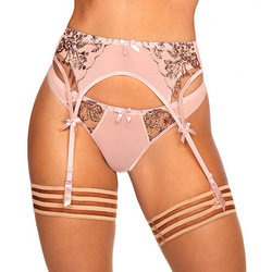 Stringtanga mit goldener Stickerei