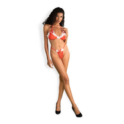 Weihnachtliches Dessous-Set, 2 tlg.