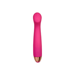 Genoppter G-Punkt-Vibrator aus Silikon, wiederaufladb., 18 cm