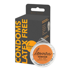 Latex Free Condoms Big Size, 12 Stück, 66 mm