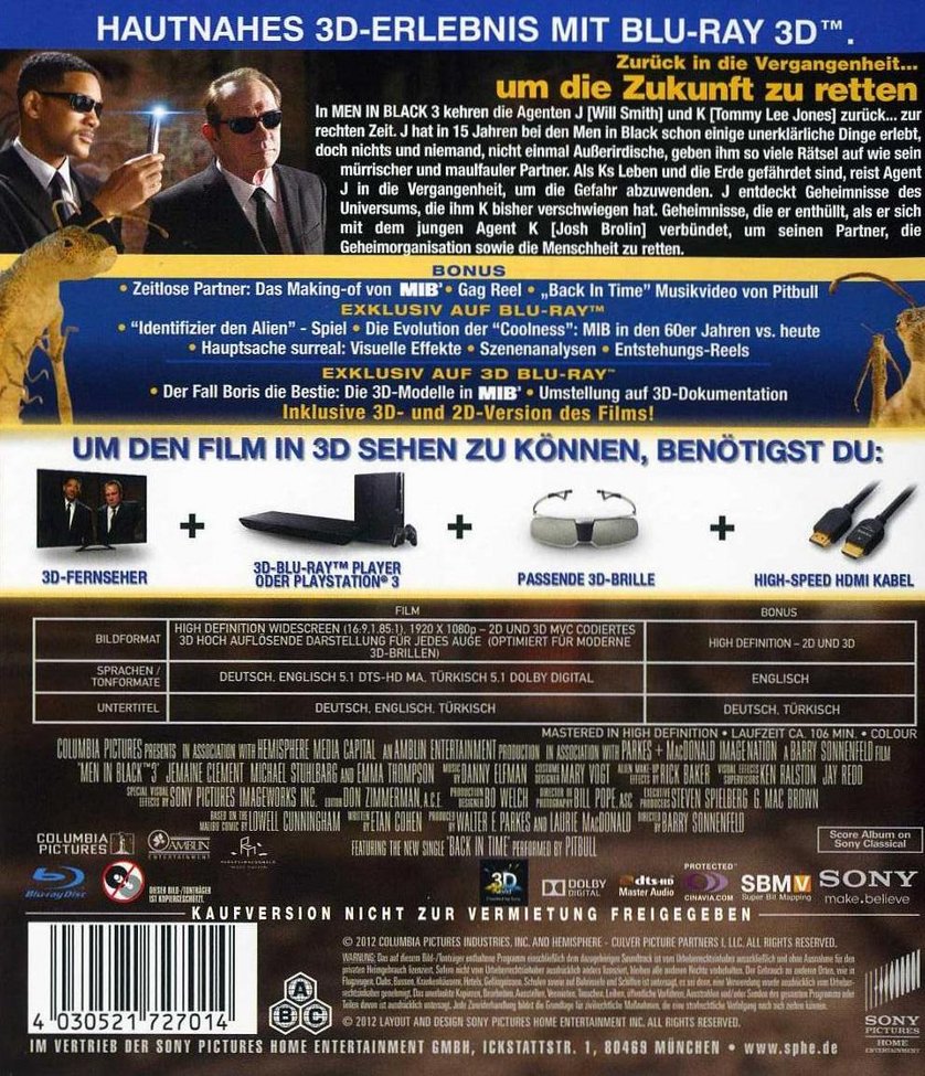 Men in Black 3 2012 BluRay 480p 720p Pahein