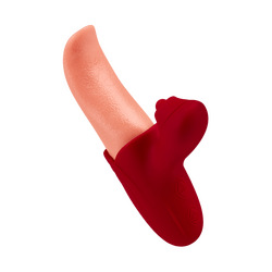 Zungenförmiger Rabbitvibrator, 15,5 cm