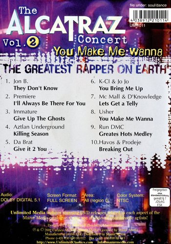 The Alcatraz Concert Vol. 2 (+ CD) (DVD)