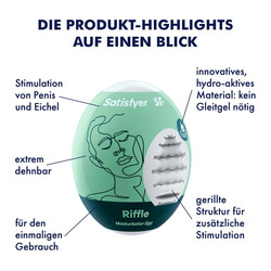 Satisfyer Masturbator Egg - Riffle