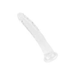 Transparenter Naturdildo mit Saugfuß, 25 cm