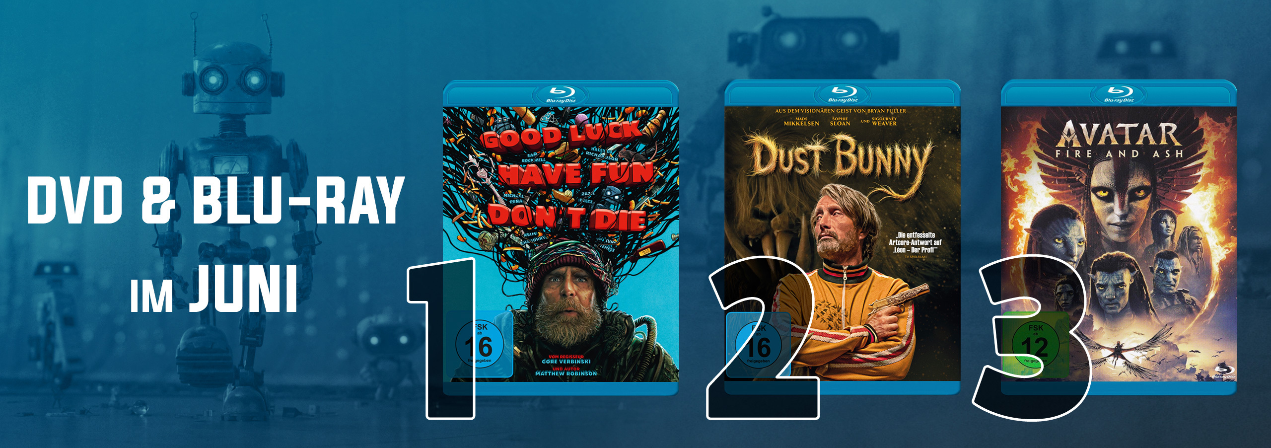 Die DVD & Blu-ray Charts Juni 2026: Aufstand im Tierreich und eine Extrawurst fürs Heimkino