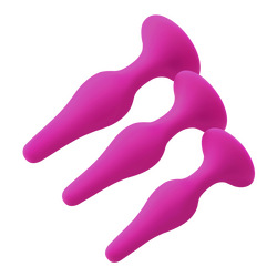 Curved Anal Training Kit, 3 Teile, 10,5 - 12,8 cm
