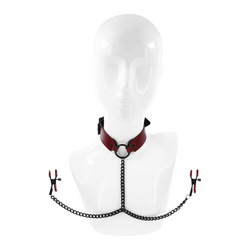 Saffron Collar with Nipple Clamps