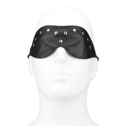 Leder-Augenmaske mit Flachnieten
