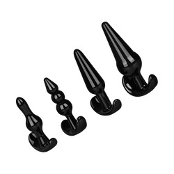 Vielseitiges Analplug-Set, 4 Teile, 9,5 - 12,5 cm