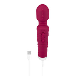 Strukturierter Massager aus Silikon, 20 cm