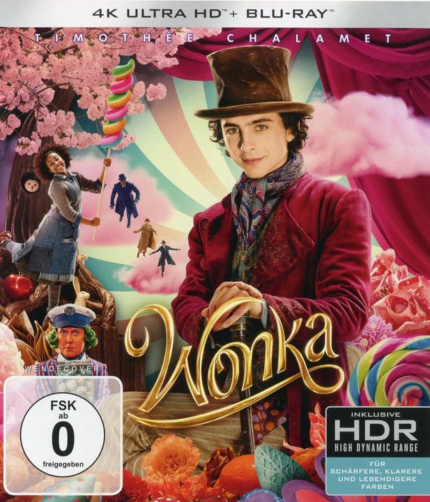 Wonka (4K UHD), gebraucht, ohne Cover