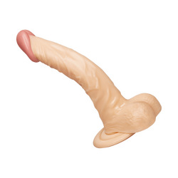 Gebogener Naturdildo, 21cm