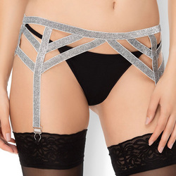 Shimmer Lurex Garter Belt