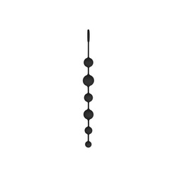 Advanced Silicone Anal Beads, 36 cm