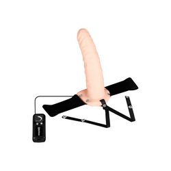 Vibrating Hollow Strap On, 22,5 cm