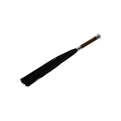 Suede Flogger With Glass Handle, 58 cm