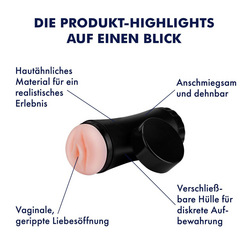 Vagina-Unterdruck masturbator, 16,5 cm