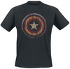 Captain America Wooden Shield powered by EMP (T-Shirt)