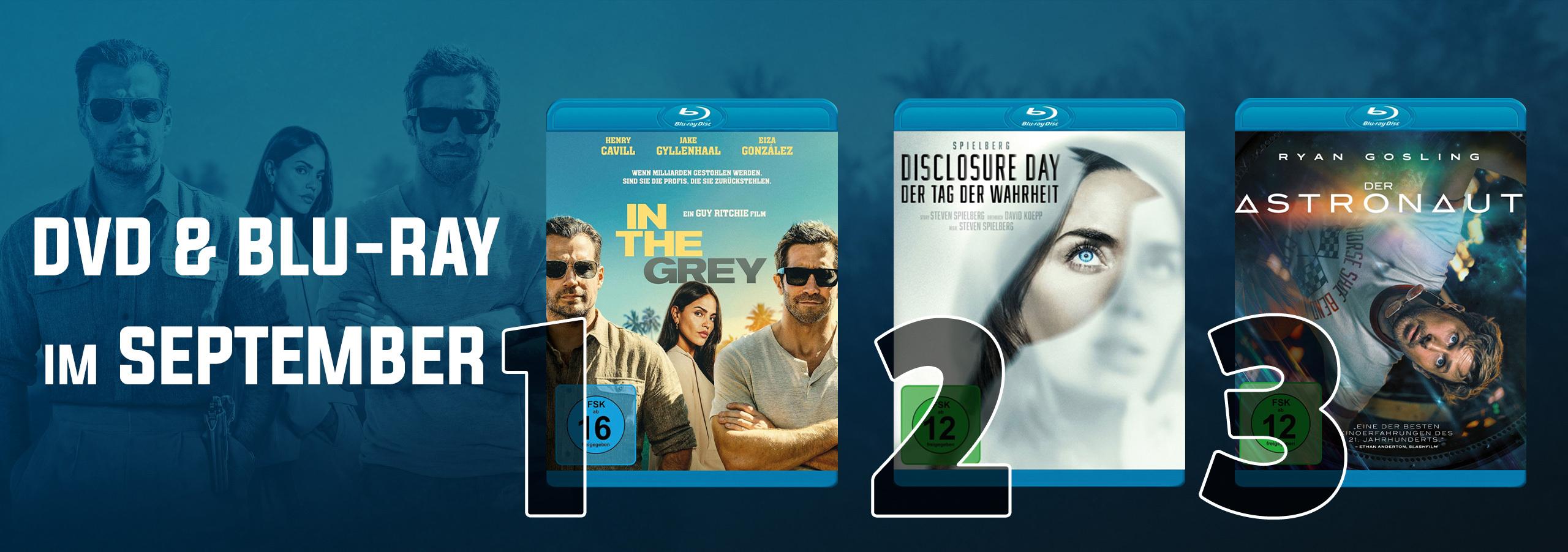 Die DVD &amp; Blu-ray Charts September 2026: Unterhaltung mit scha(r)fem Verstand!