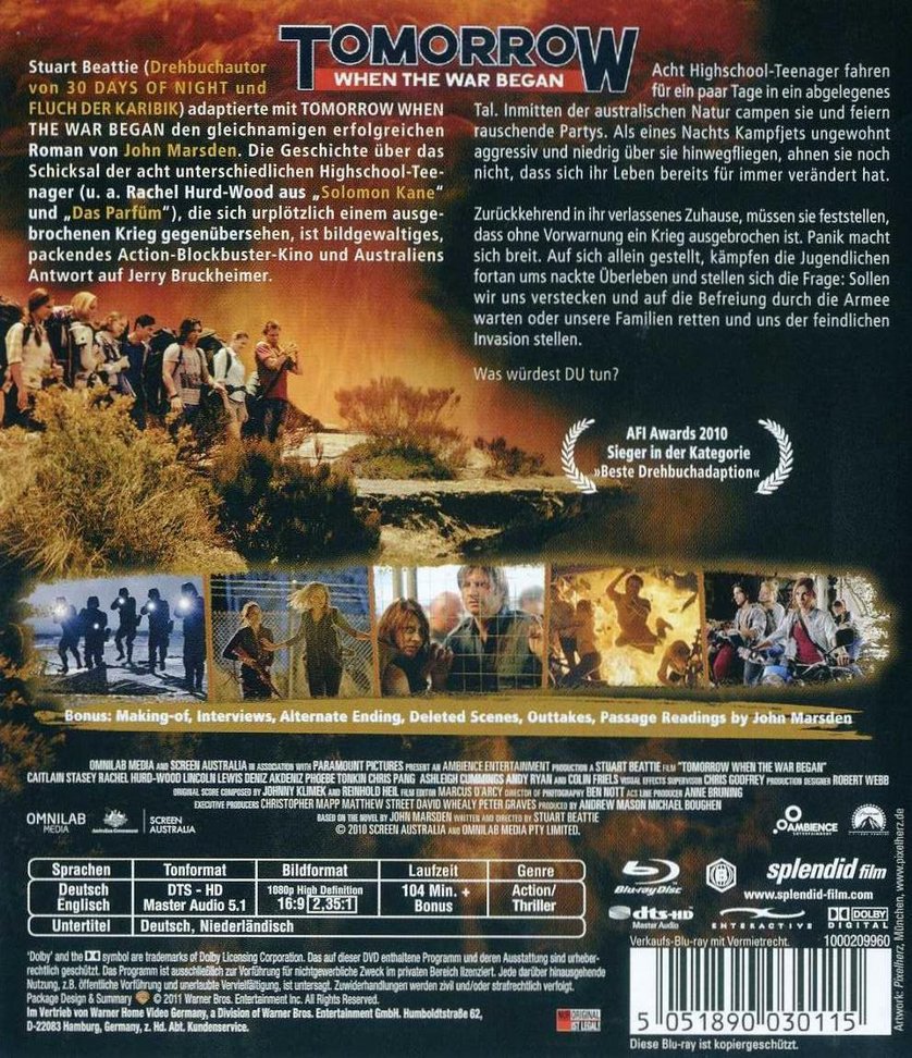 Tomorrow, When the War Began: DVD oder Blu-ray leihen - VIDEOBUSTER.de