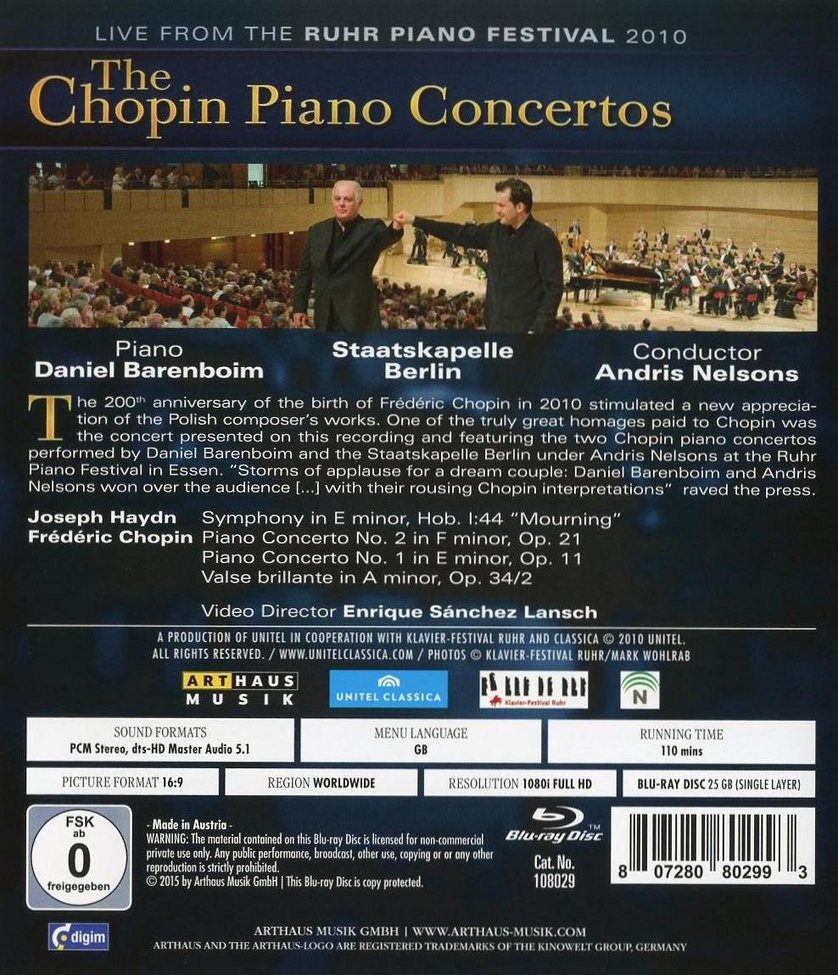 The Chopin Piano Concertos DVD oder Bluray leihen VIDEOBUSTER.de