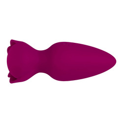 Rosenförmiger Analvibrator aus Silikon, 10,5 cm