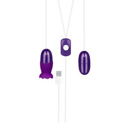 Kraftvolle Vibro-Eier mit Sleeve, 5 cm